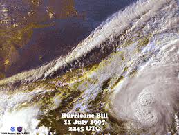 Hurricane Bill rumbles in