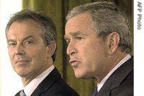 Tony Blair da Goerge Bush a fadar ... - afp_Bush_Blair_WhiteHouse_28jul06_210