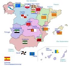 17 Comunidades aut&oacute;nomas en Espa&ntilde;a