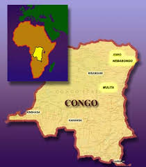 congo map Spari e paura, dal Congo notizie inviateci da suor Delia Guadagnini di Predazzo