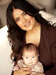 salma hayek con figlio