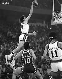 Dan Issel \x26amp; Marvin Webster held