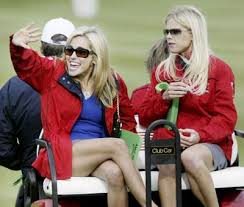 Amy Mickelson, left, wife of golfer 