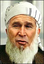 Bush with Beard and Turban