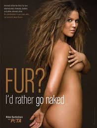 Khloe Kardashian Does PETA!