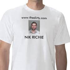 NIK RICHIE, www.thedirty.com T-shirt 