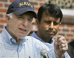 Sen. McCain (AZ)and LA Gov. Bobby Jindal - Young, cute, but still Republican