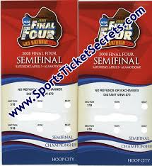  Final Four Tournament Tickets
