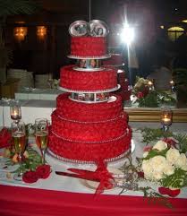 ديكورات رومانسيه مره حلوه Red_wedding_cake