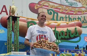 The 2008 Nathans hot dog eating 