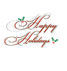 Happy holidays Happy holidays