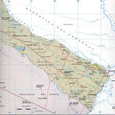 Carte routière de la province de Formosa
