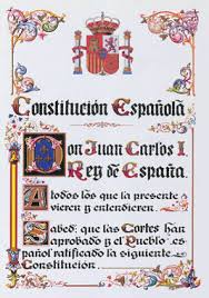 Primera página de la Constitución española de 1978