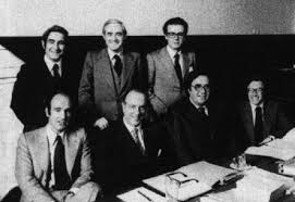 Los ponentes de la Constitución española de 1978, llamados popularmente 'padres de la constitución'